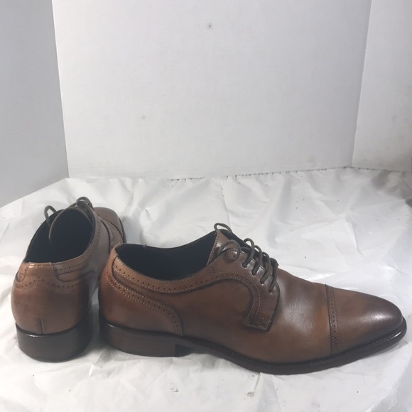 Johnston & Murphy Cormac Italian Brown Leather Men\'s Lace Up Cap Toe Oxford Shoe main image 8